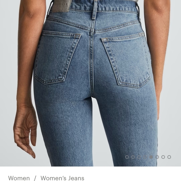 Everlane The Original Cheeky Jean Sz 24 Ankle Color Stone-Wash Sky - Picture 5 of 13